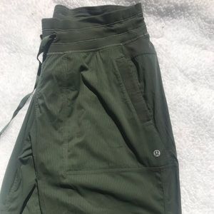 Lulu lemon Dance Studio Joggers dark olive size 8